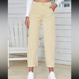 SHEIN high waisted corduroy pants